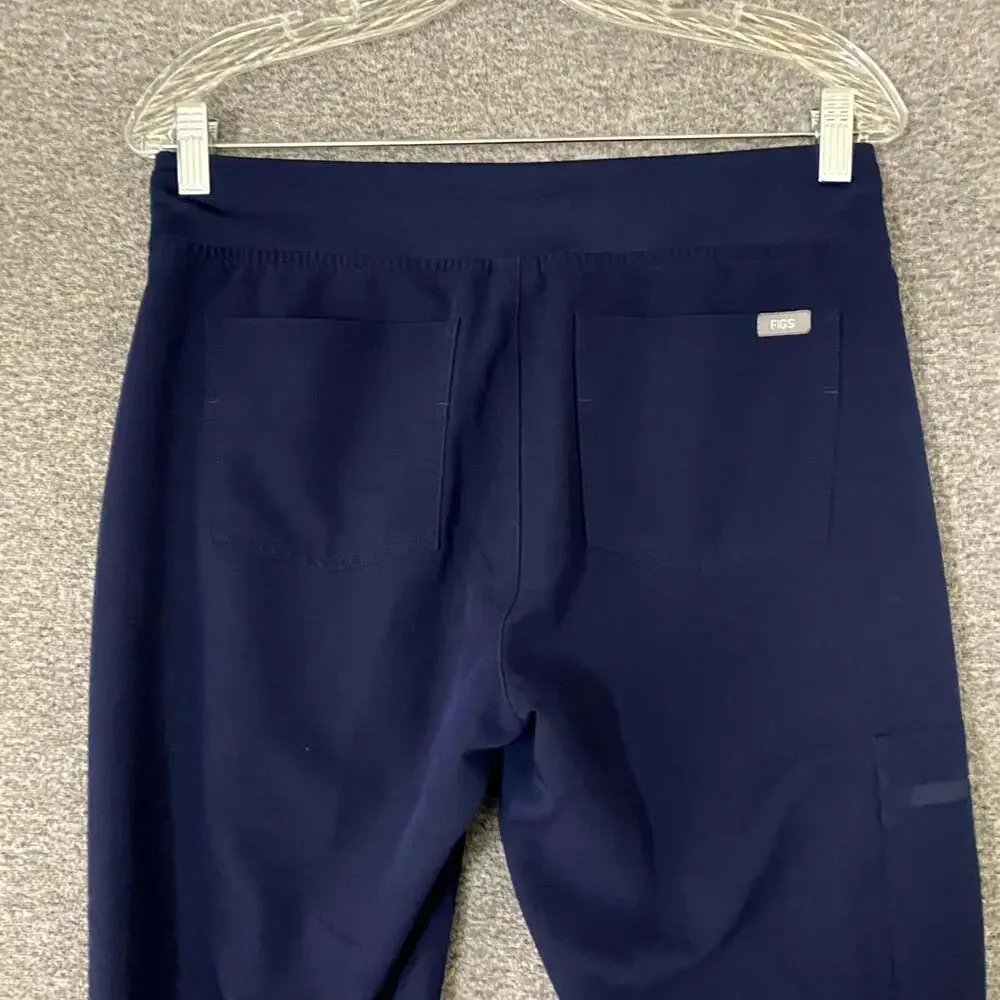 Figs Women’s Size Small Blue Zamora Cargo Scrub Pant - Pockets